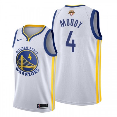 Nike Golden State Warriors #4 Moses Moody White Youth 2022 NBA Finals Swingman Association Edition Jersey